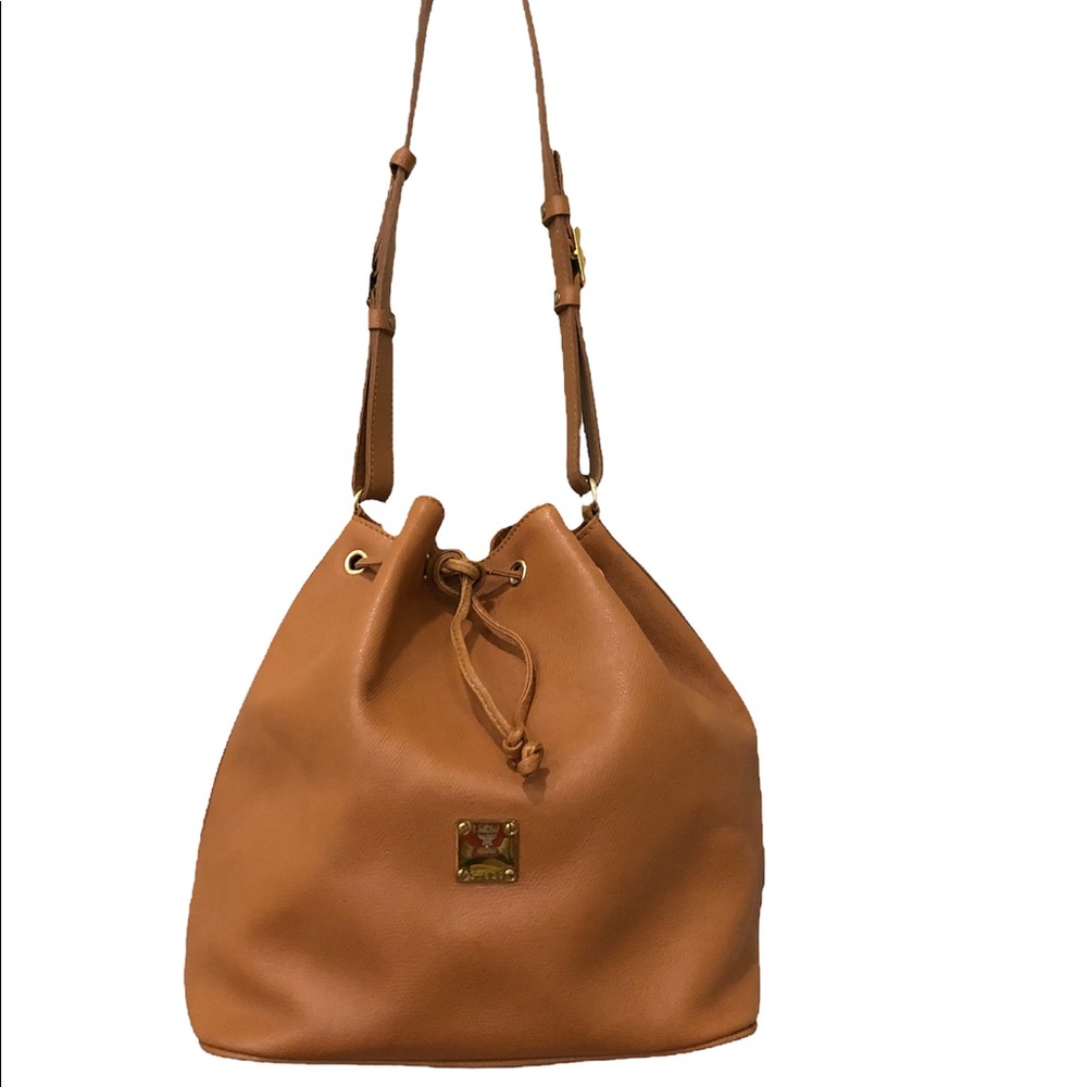 MCM Leather Bucket Bag